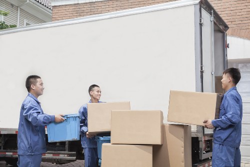 Careful box handling during a London move