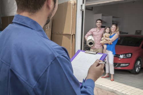 Customer raising a complaint in a storage service office
