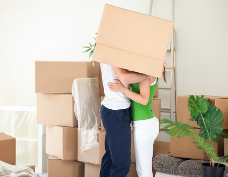Employee reporting a safety concern in a storage environment