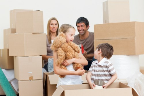 Residents using secure storage solutions in Fitzrovia